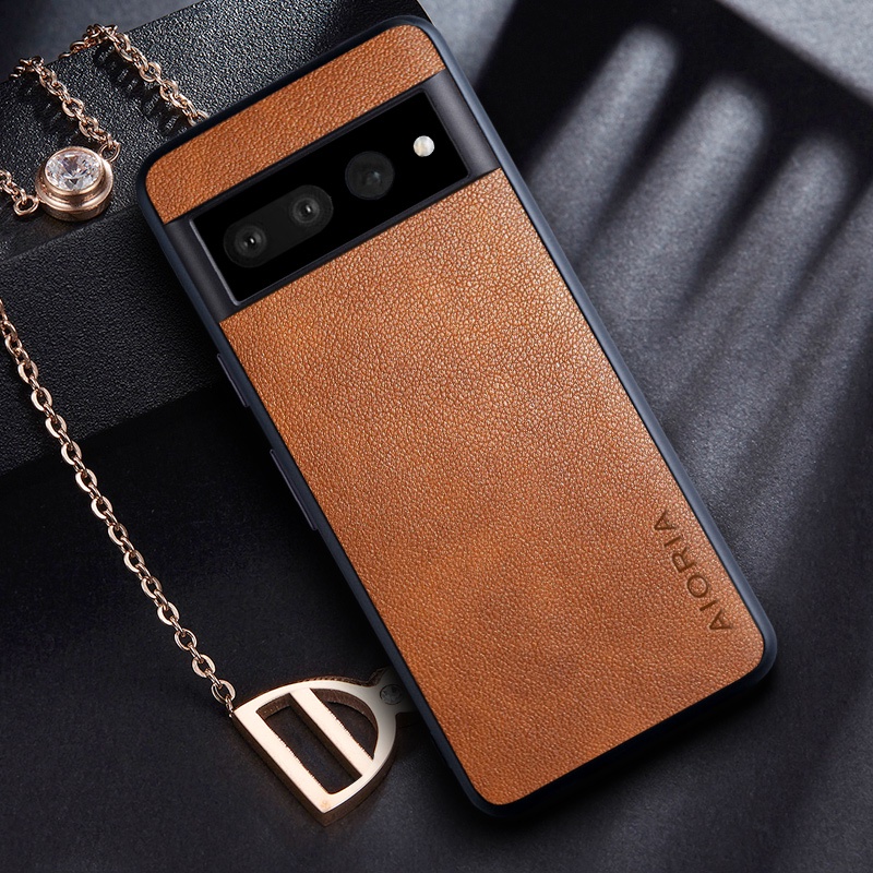 Aio Ốp Điện Thoại Da pu Màu Trơn Cho google pixel 7 pro