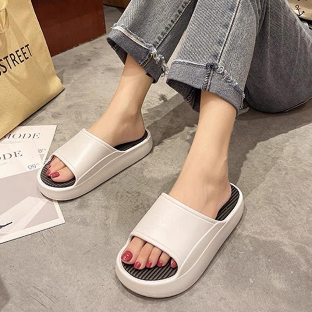 Dép bánh mì đế độn nam nữ Unisex màu Ulzzang Hàn