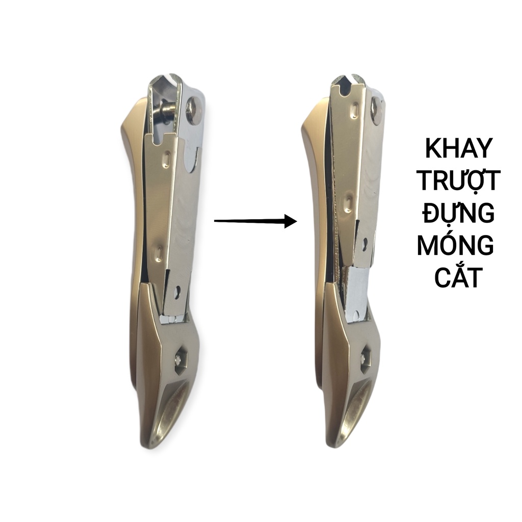 BỘ BẤM MÓNG 3 MÓN cao cấp có hộp đựng sang trọng: Bấm móng tay, dũa móng, cây lấy khóe