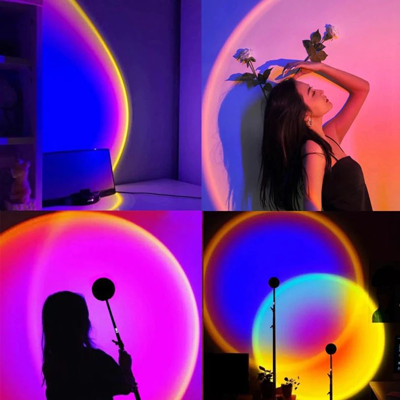 Đèn hoàng hôn 16 màu ,Đèn Sunset tiktok có điều khiển