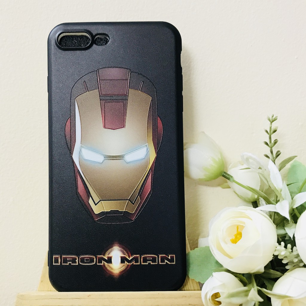 Ôp lưng Iphone dẻo Iron Man in nổi