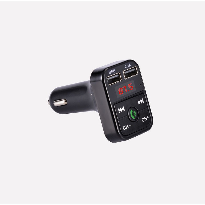 Tẩu sạc ô tô kiêm nghe nhạc MP3, kết nối điện thoại qua bluetooth, kết nối dàn âm thanh trên xe qua sóng FM 87.5MHz