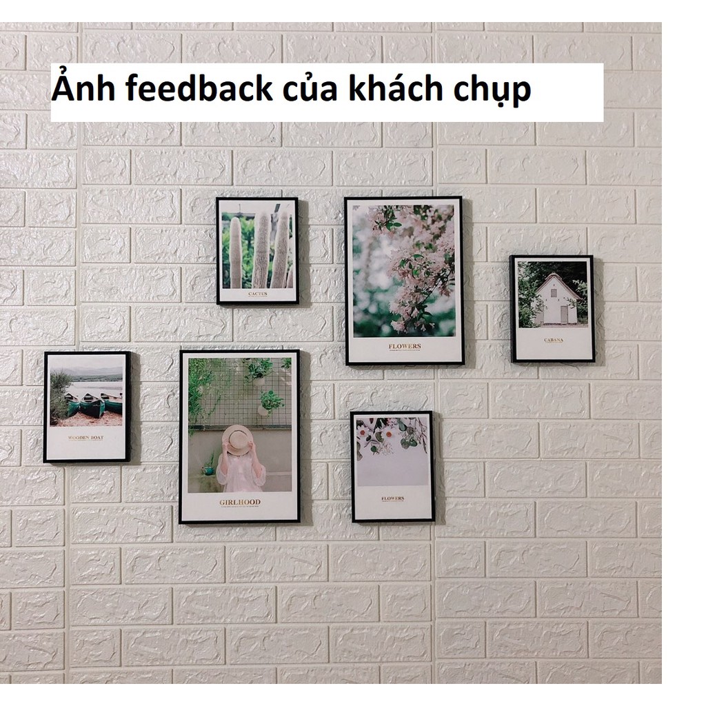 Tranh Treo Tường Canvas, Decor Phòng ngủ ⚡FREE SHIP⚡ Bộ 6 tranh giá rẻ, khung nổi, full hơn 20 mẫu