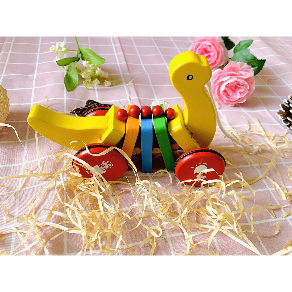 Đồ chơi cho bé - Khủng long gỗ - khủng long đi dạo