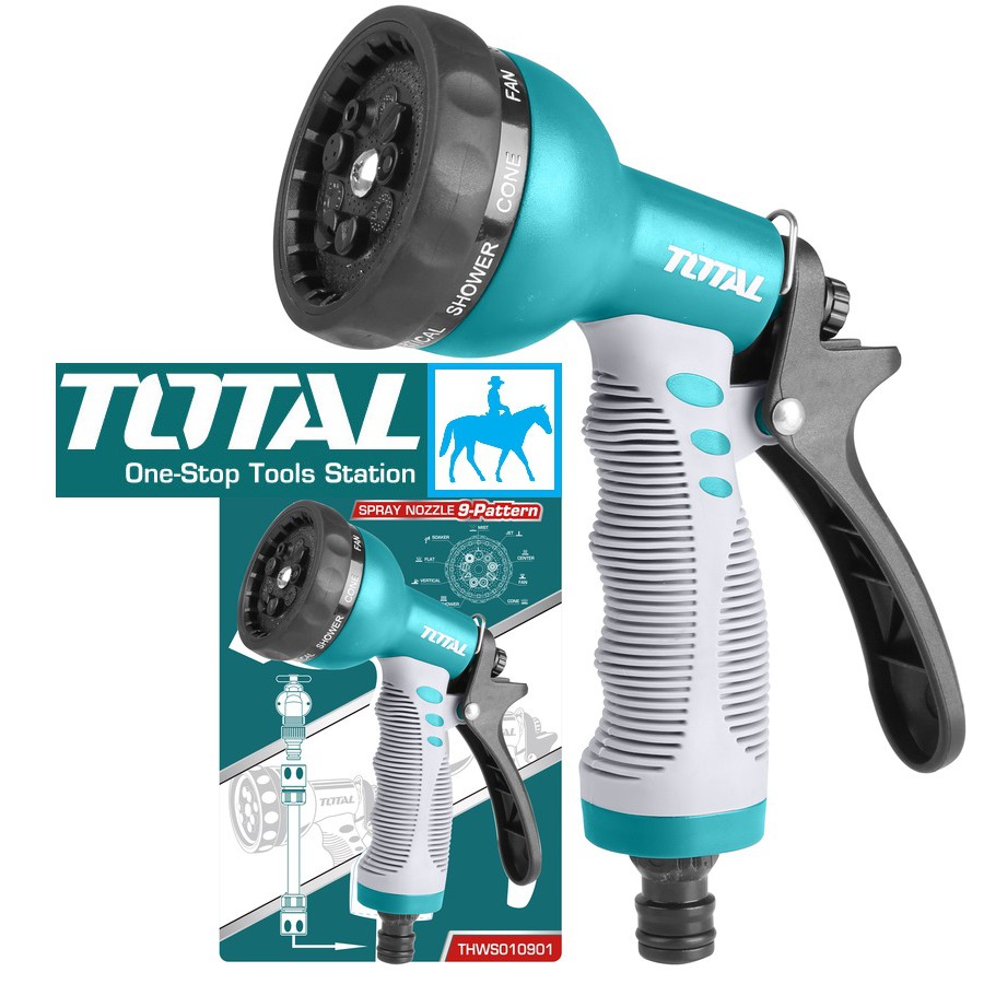 Bộ 10 Mét Ống Nước Vòi Xịt Rữa Xe Tưới Cây 8 Tia TOTAL THWS010901 THWS030301 THPH2001
