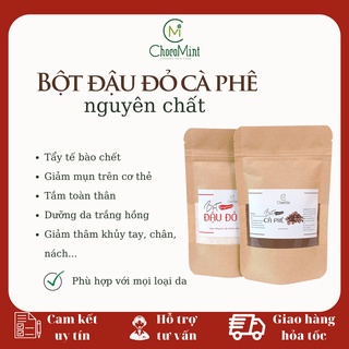 Combo bột đậu đỏ cà phê tẩy da chết, tắm trắng (hamdmade)