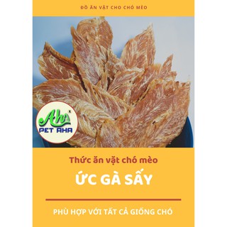 Ức Gà Sấy khô PetAha (gói 150gr) đồ ăn vặt cho chó mèo, thức ăn làm sạch răng miệng bổ sung dinh dưỡng cho thú cưng