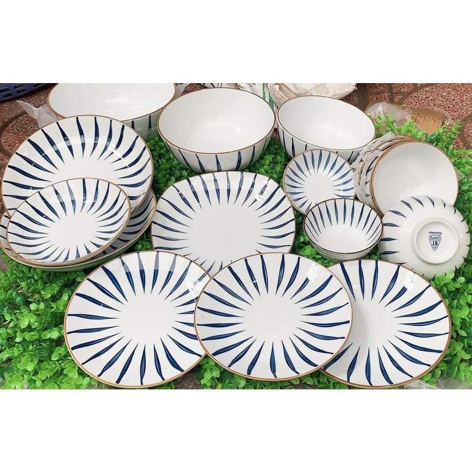 [Giá Hủy Diệt] hàng cao cấp - đĩa sứ bát tràng cao cấp ms 606