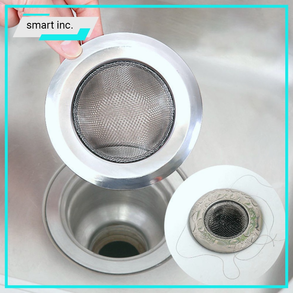 Lưới Thoát Sàn Chặn Nắp Cống Inox Phòng Tắm  Rổ Lọc Rác Bồn Rửa Chén Chặn Thức Ăn