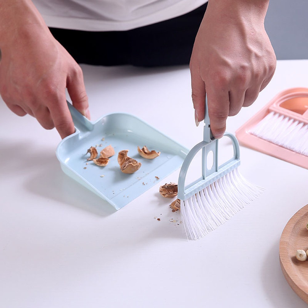 Set chổi và đồ hốt rác mini cho làm sạch bàn phím