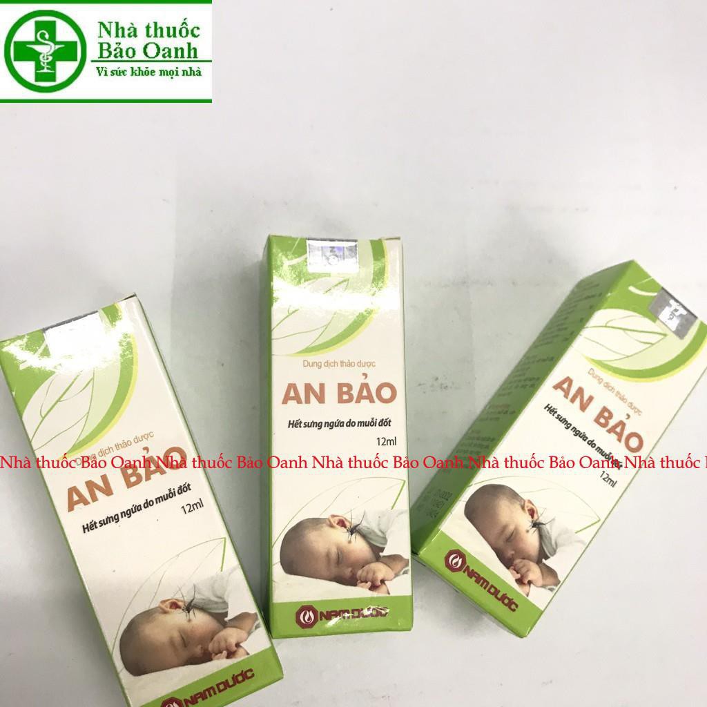 AN BẢO SẢN PHẨM LÀM DỊU VẾT ĐỐT, GIẢI ĐỘC VẾT CÔN TRÙNG CẮN DÙNG ĐƯỢC CHO TRẺ SƠ SINH