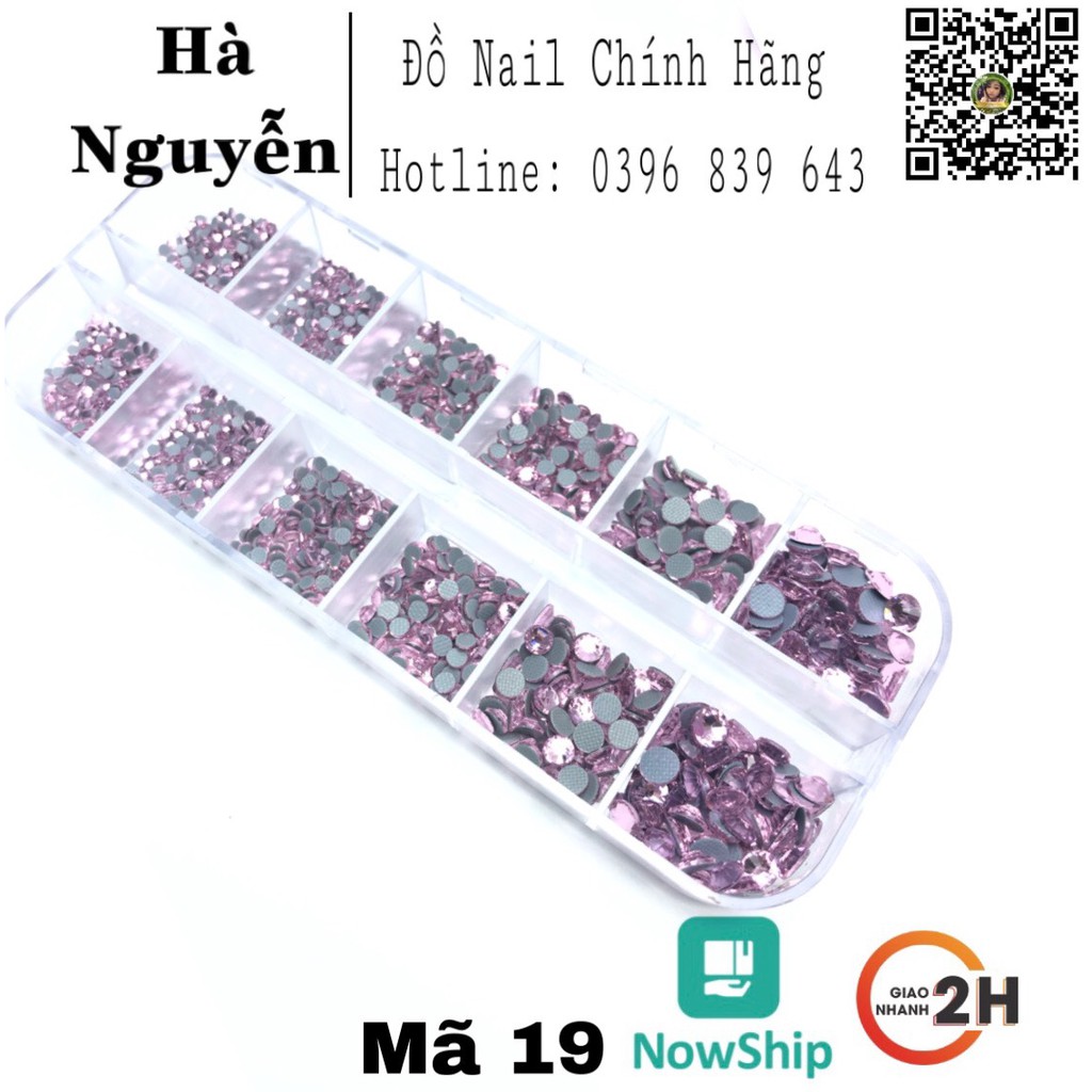 [ BAO SÁNG - BAO BỀN ] ĐÁ CHÂN LƯỚI KHAY 1440 VIÊN, SÁNG ĐẸP, KHÔNG BONG CHÂN MIX SIZE - ĐÁ GẮN MÓNG - TRANG TRÍ MÓNG