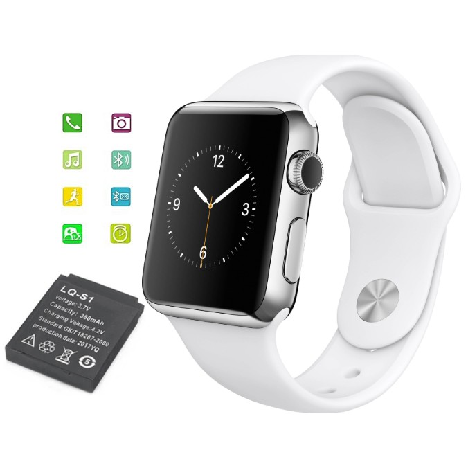 Đồng hồ thông minh Smart Watch W8 kiểu dáng Apple Watch màu trắng