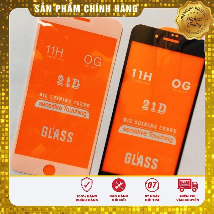 Kính Cường Lực 21D full keo iPhone 6s/7/8 Plus/X/Xs/XsMax/11/12/13-Pro/ProMax/Mini SIÊU BỀN, SIÊU CỨNG, ÔM SÁT MÁY