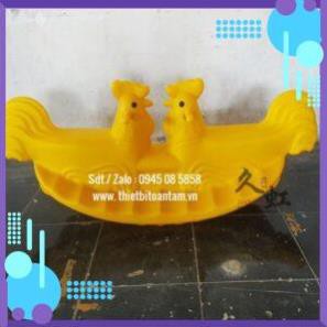 hàng đẹp - Bập bênh con gà đôi mầm non nhập khẩu, chuyên bán buôn bán lẻ giá tốt