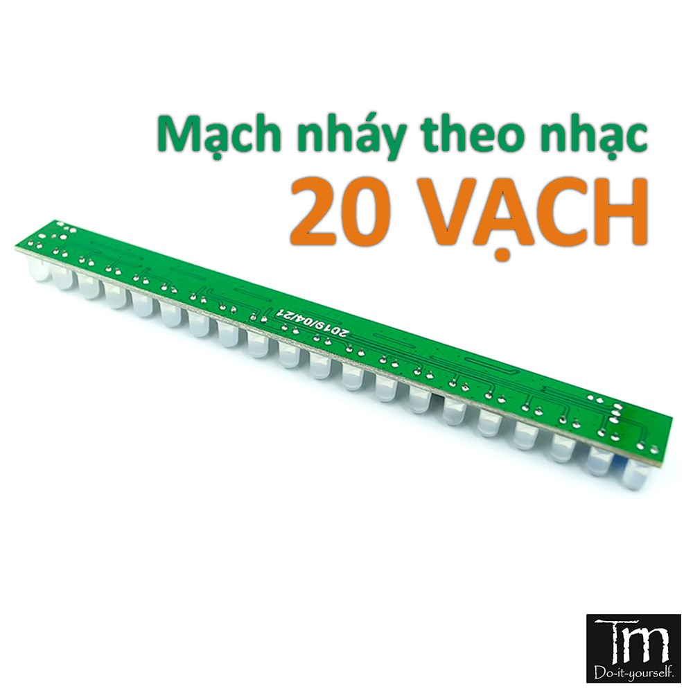 Mạch Nháy Theo Nhạc LM358 20 Vạch