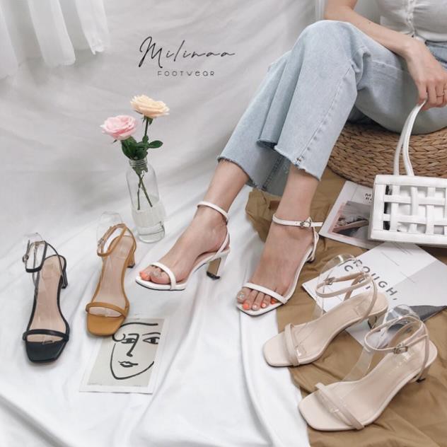CAO GÓT NỮ GÓT MÃNH NĂM PHÂN QUAI MÃNH CG29 Giày dép xinh Mys