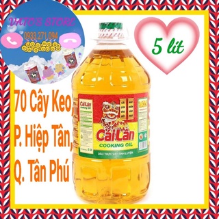 Dầu ăn thực vật tinh luyện Cái Lân chai 5L - Dầu ăn Cái Lân Cooking Oil can 5 lít