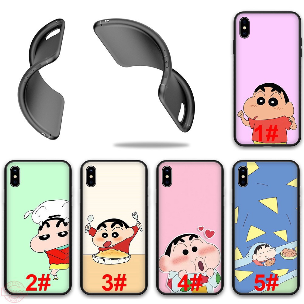 📲 Ốp điện thoại in hình crayon shinchan cartoon iphone xs max xr x 8 plus 7 plus 6s plus 6 11 pro max - A808