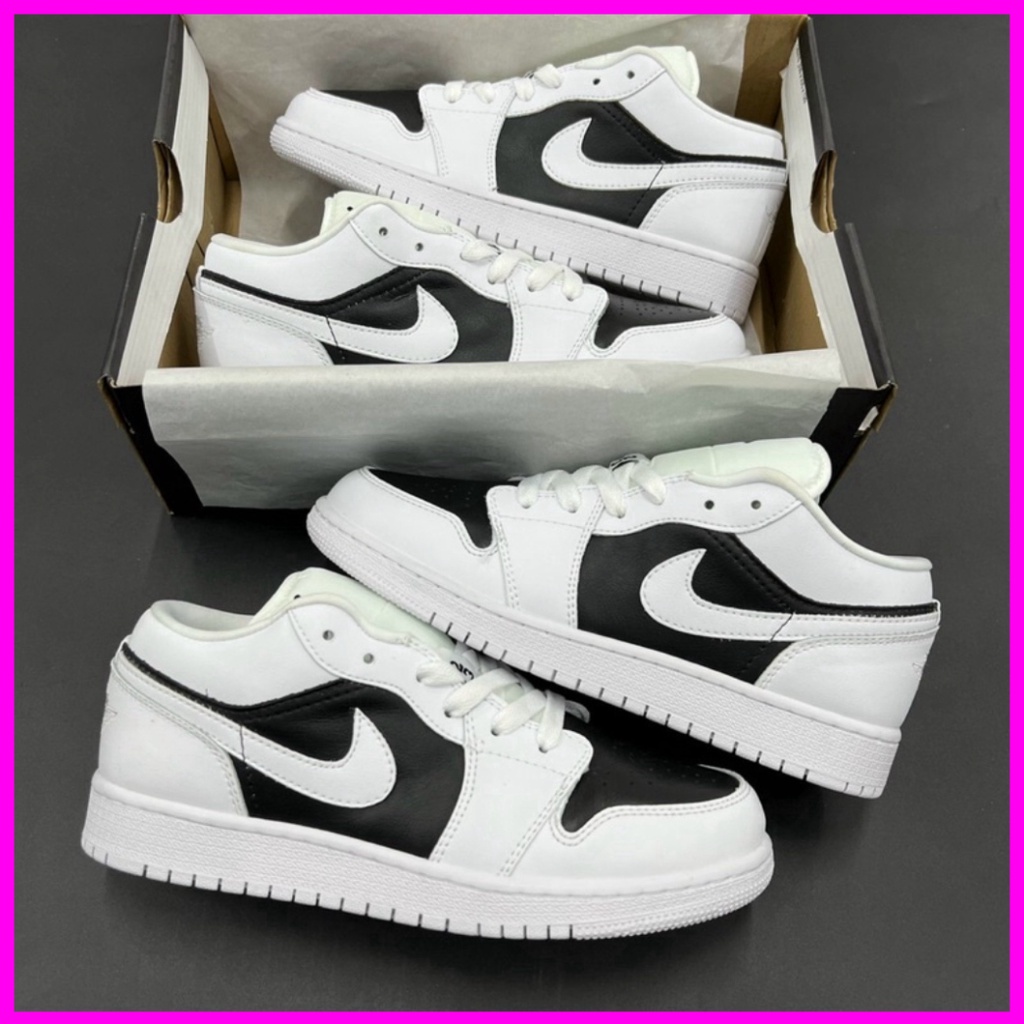 Giày thể thao nam nữ Jordan trắng đen thấp, Giày JD Low trắng đen, giày sneakers hot 2022 full box bill