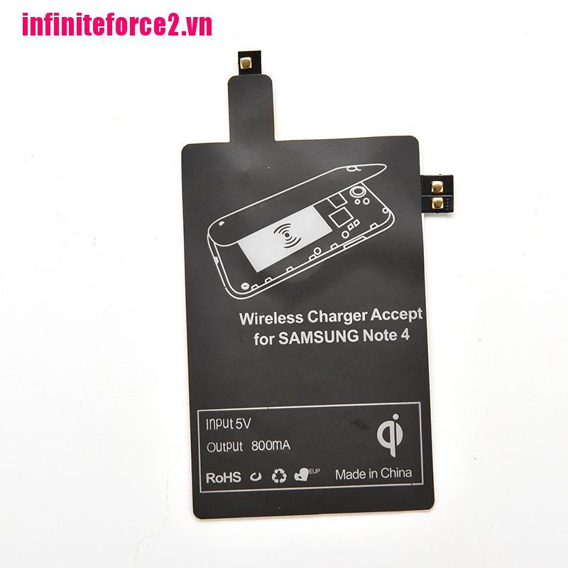 Bộ thu sạc không dây Qi cho Samsung Galaxy S3 S4 S5 Note 2 3 4