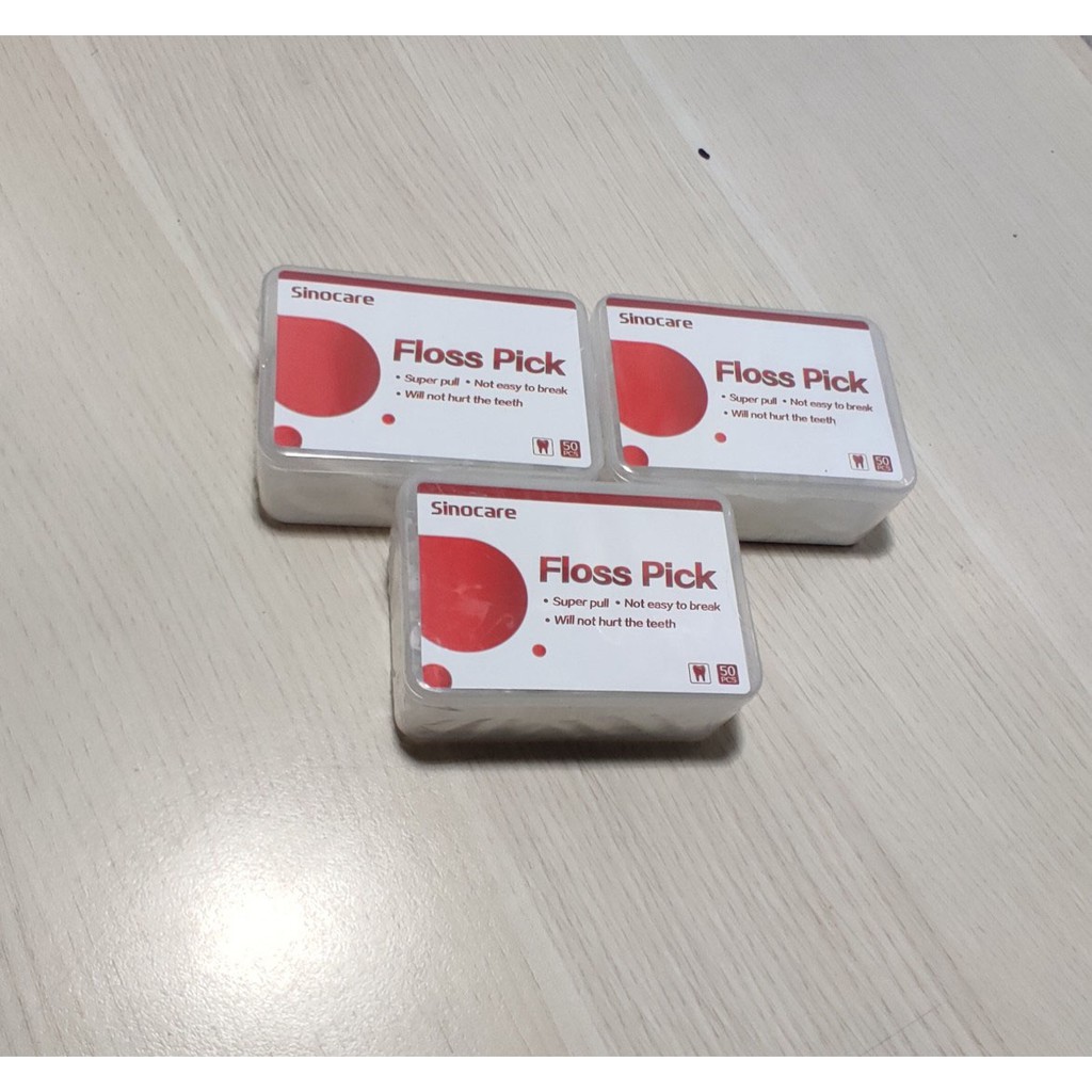 Tăm chỉ nha khoa Sinocare Hộp 50 cây