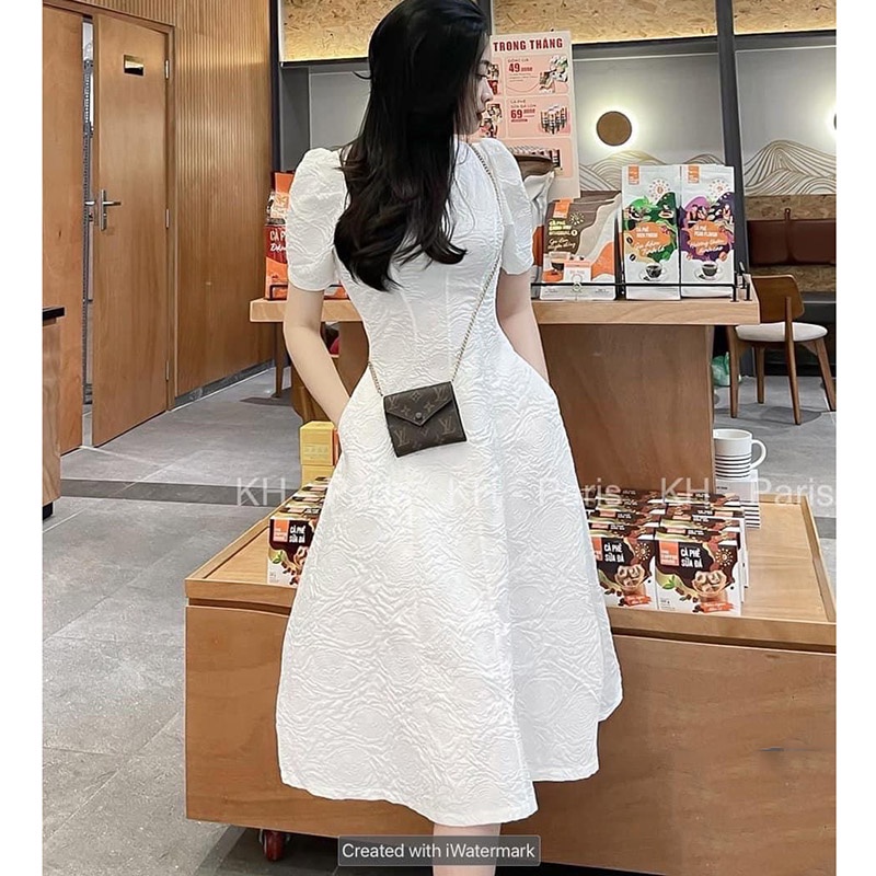 Đầm Xốp Dáng Dài Có Túi Sườn Hàng Quảng Châu H3585-Teen 888