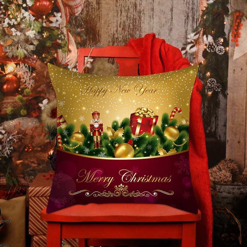 Bộ 4 Vỏ Gối Phong Cách Giáng Sinh 18X18 Inches