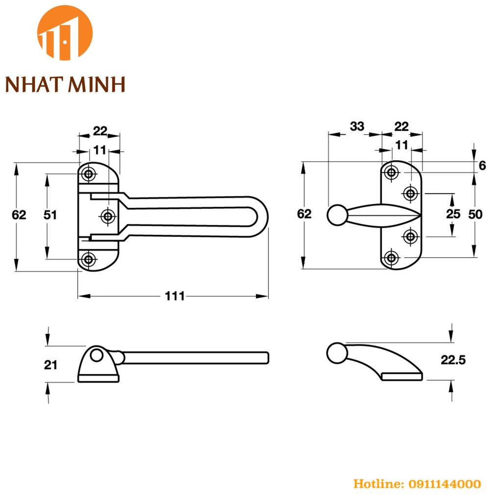 Chốt an toàn Hafele 489.15.001