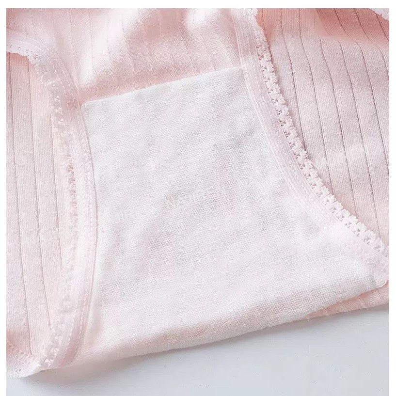 Quần Lót Nữ Cotton Gân Tăm Kháng khuẩn, Quần Chíp Nữ Dễ Thương Mềm Mịn Cottony QL03