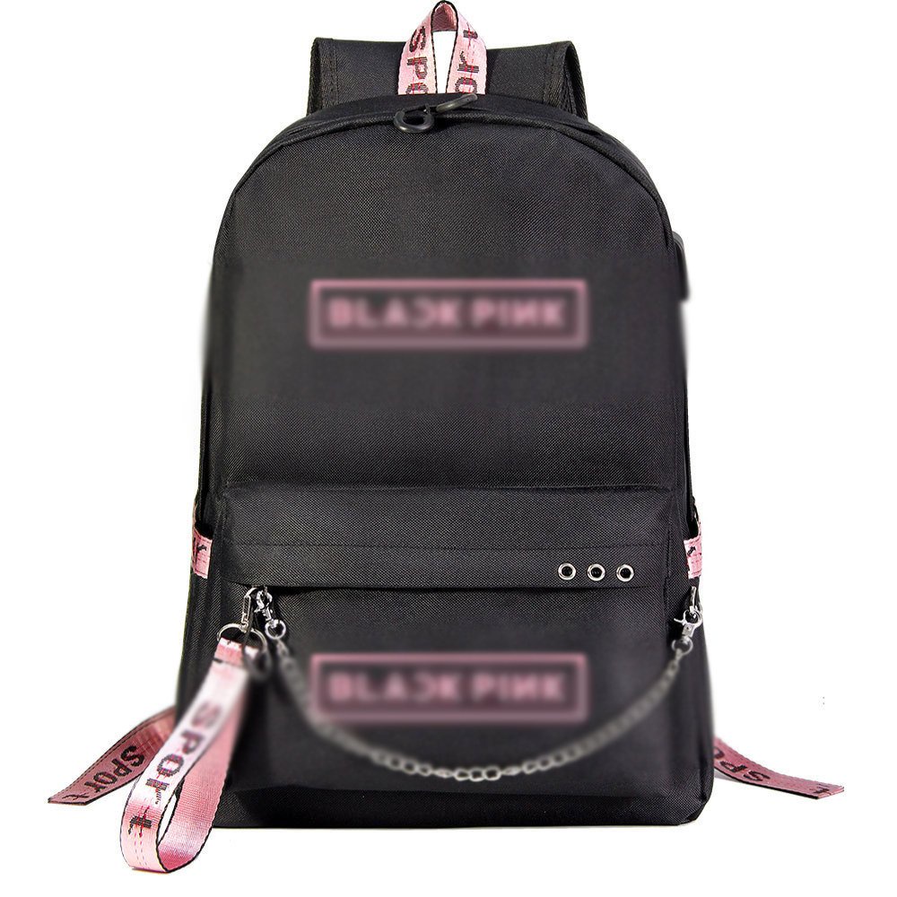 Balo thông minh ĐEN in hình BLACKPINK Lisa Jennie Jisoo idol thần tượng kpop đi học xinh xắn cặp sách