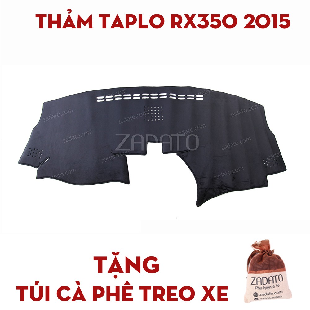 Thảm Taplo Lexus RX 350 - Thảm Chống Nóng Taplo Lông Cừu - TẶNG: Túi Cafe Treo Xe