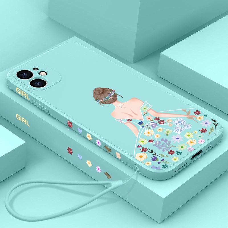 Ốp điện thoại QIANZI in hình cô gái thích hợp cho Iphone 11 11 Pro 11 Pro Max 12 12 Pro Max 12 Mini 13 Pro Max 13