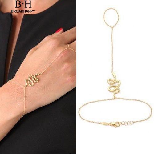 Vòng tay bằng inox hình rắn cá tính thời trang cho nữ
