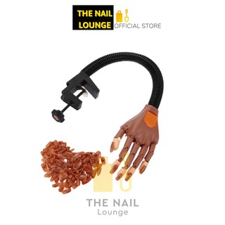 Bàn tay giả học làm nail chuyên dụng - loại có khớp ngón tay cử động đắp gel, đắp bột (tặng kèm 100 móng giả)