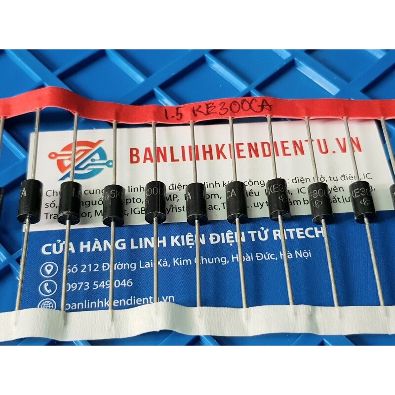 [Combo 5 chiếc] 1.5KE300CA DIODE TVS 300V 1500W DO-201