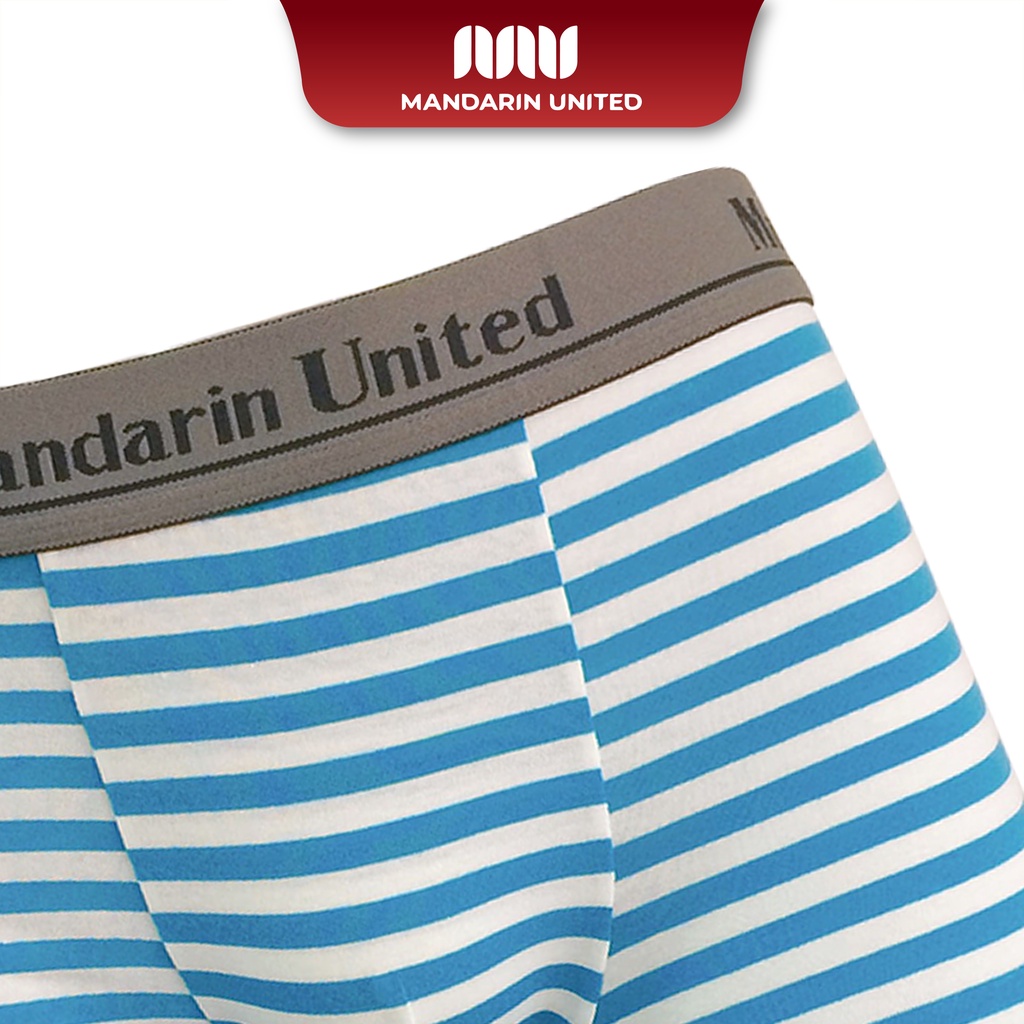 Quần lót nam MANDARIN UNITED sịp đùi họa tiết kẻ cotton cao cấp - MUCSD002