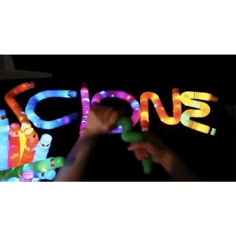 Đồ chơi ống nhựa, Ống Pop kéo dài phát sáng, tạo hình cảm biến xả street