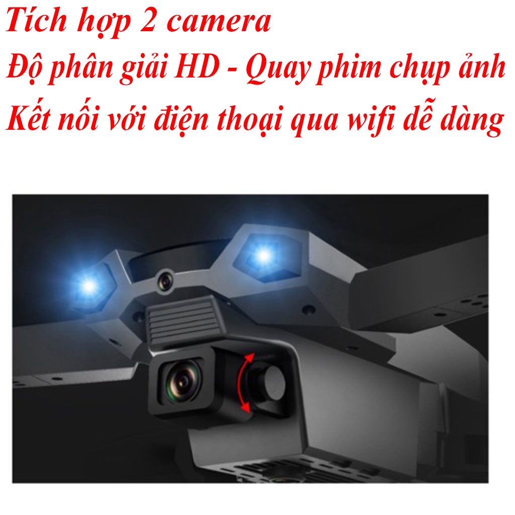 ✅Update E58✅ Máy bay camera 4k, Flycam mini giá rẻ điều khiển từ xa quay phim chụp ảnh trang bị cảm biến va chạm