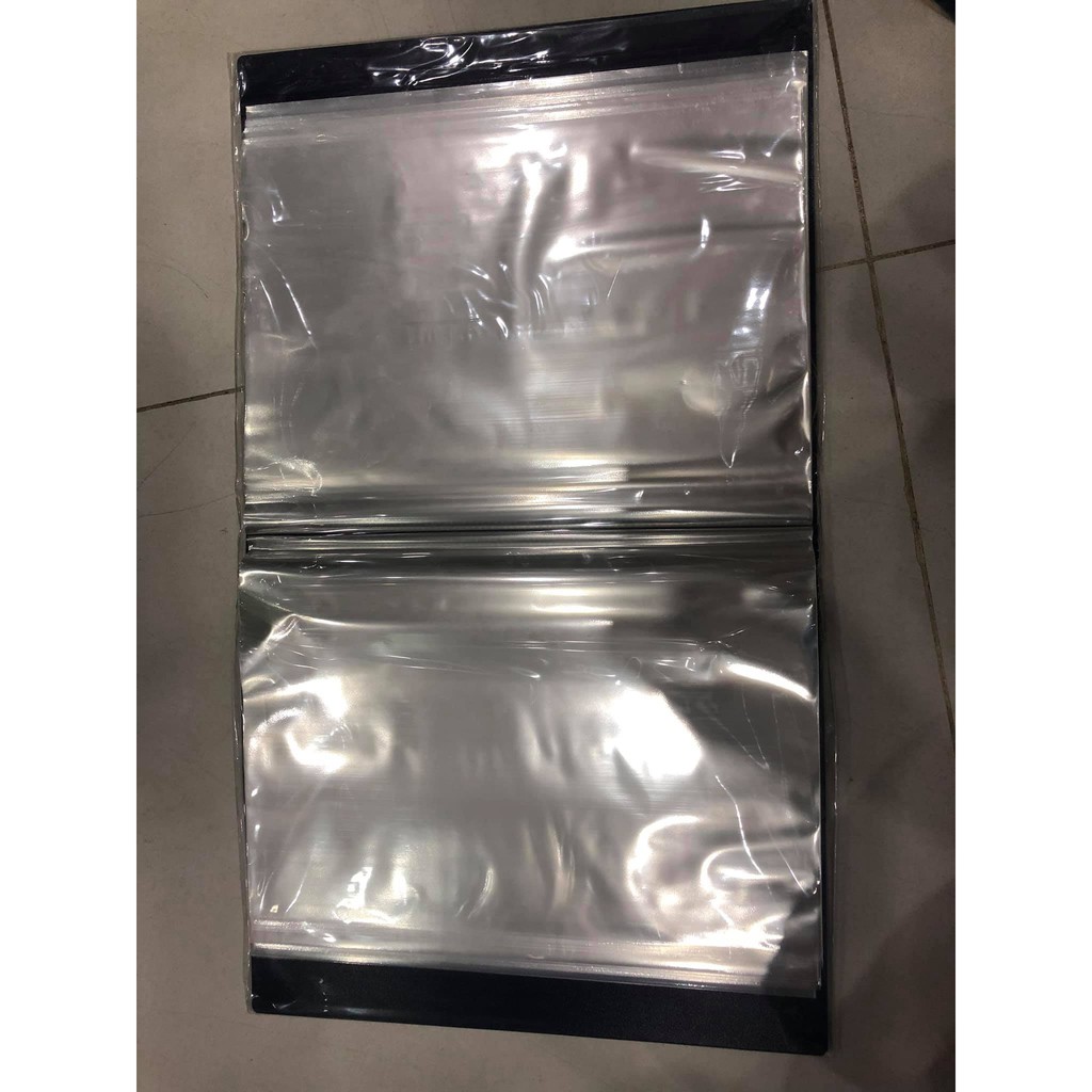 Túi đựng tài liêu file clear 80 trang Plus màu đen