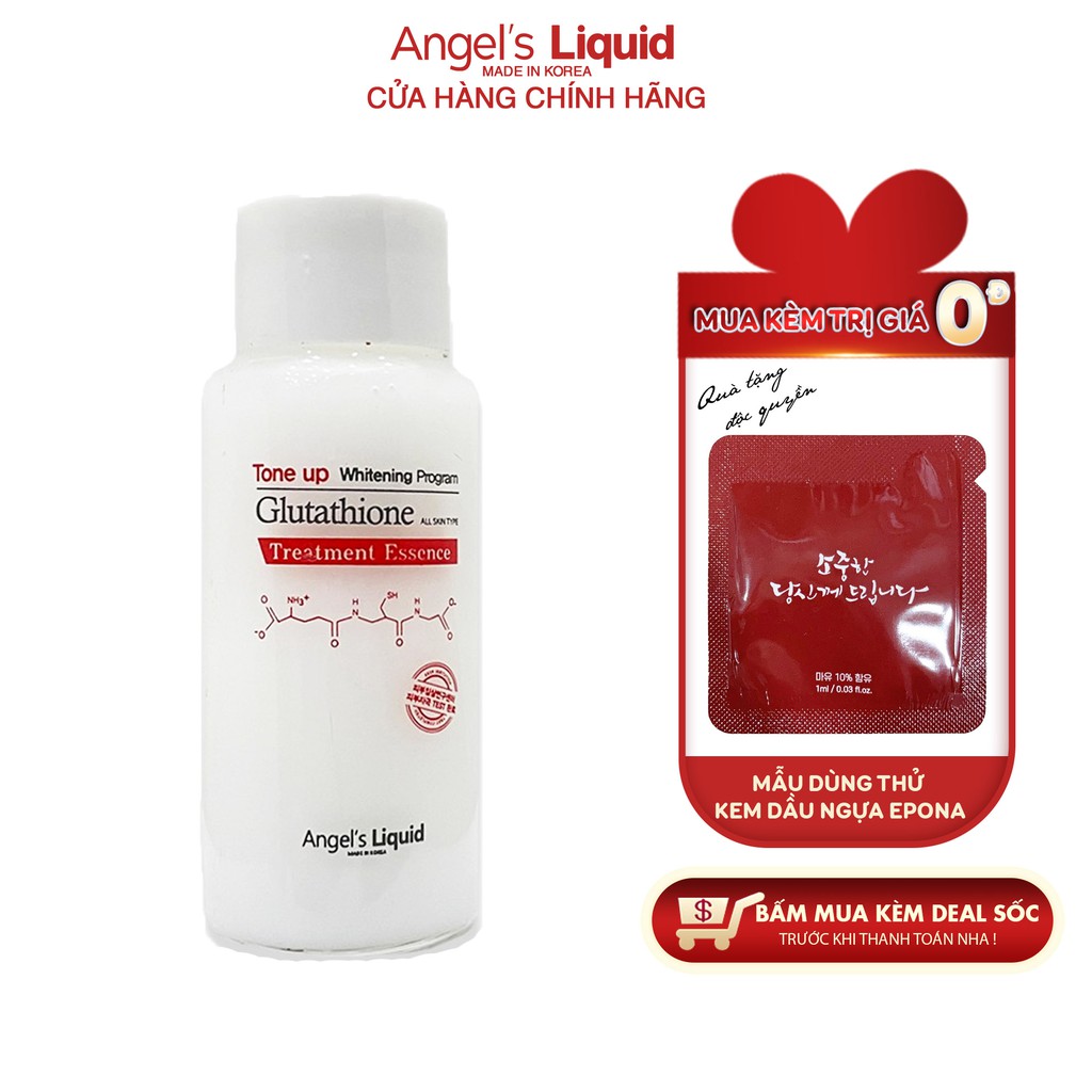 [Mini size] Nước thần dưỡng trắng da Angel Liquid Tone Up Whitening Program Glutathione Treatment Essence 20ml | BigBuy360 - bigbuy360.vn