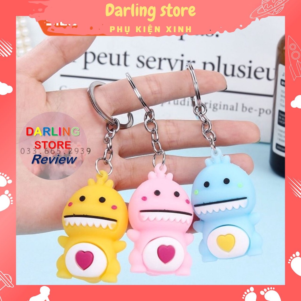 Móc treo khóa Cute nhiều hình dạng lựa chọn Khủng Long, Đôrêmon, Gấu, Chú Vịt siêu đáng yêu Darling Store