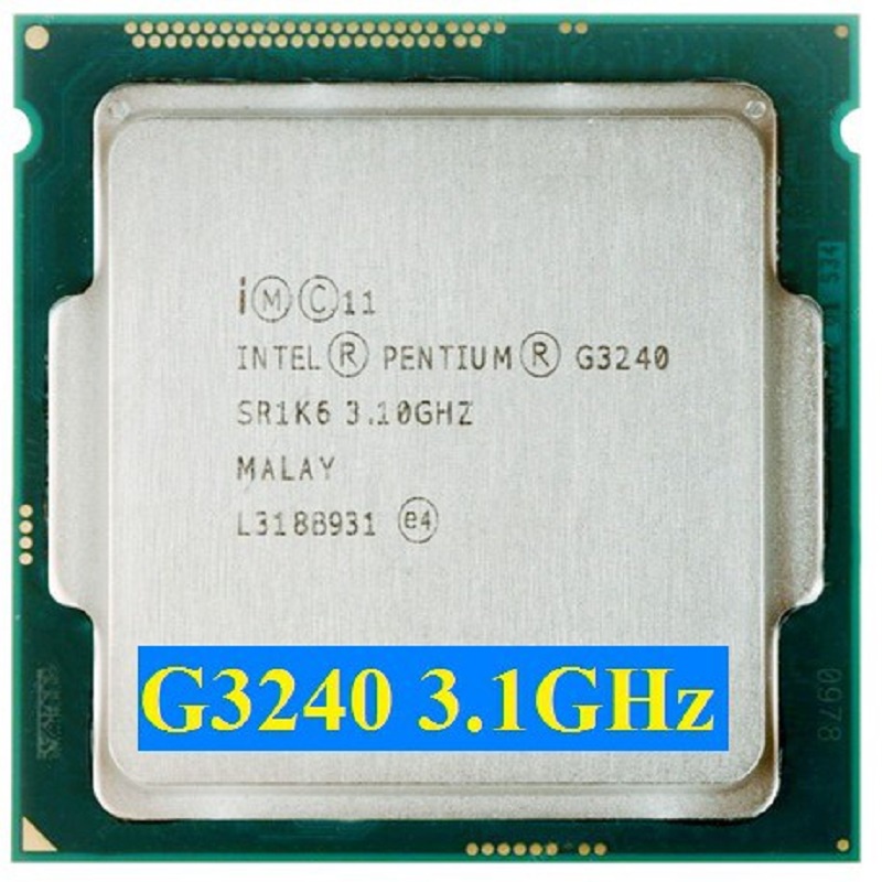 CPU Intel Pentium G3240 (3.10GHz, 3M, 2 Cores 2 Threads) - Đã Qua Sử Dụng, Không Kèm Fan | BigBuy360 - bigbuy360.vn