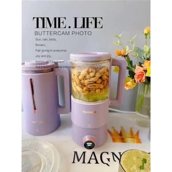 MÁY LÀM SỮA HẠT MINI DAEWOO SM02 KÈM BÌNH ẤM SIÊU TỐC