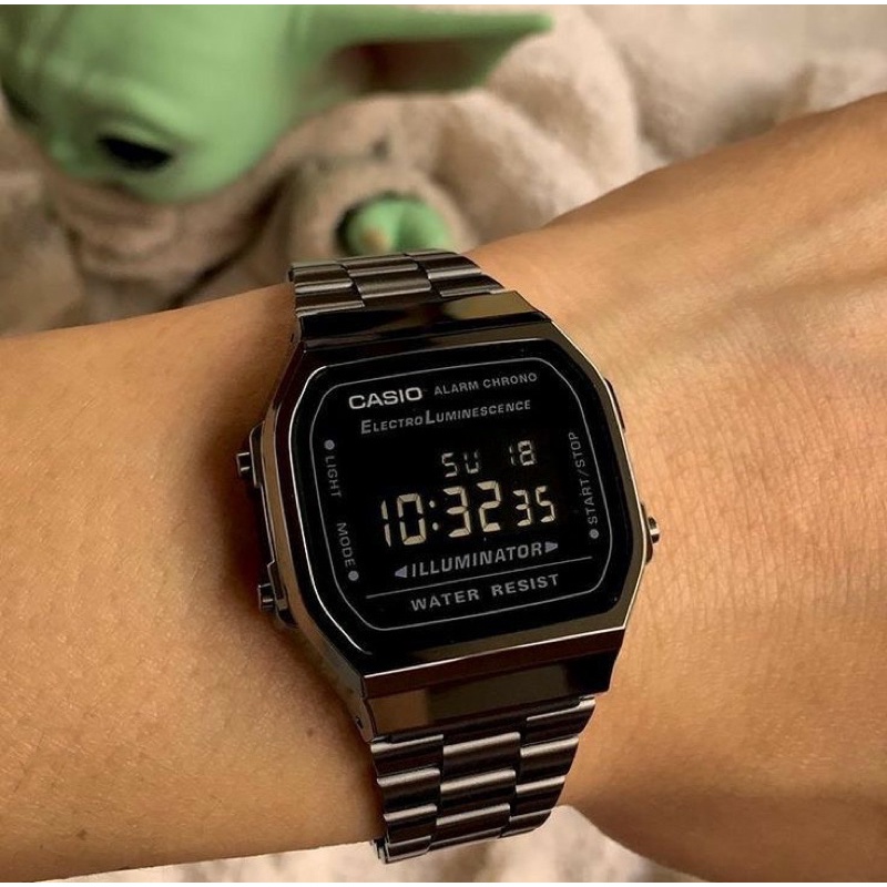 Đồng hồ A168 unisex nam nữ new fullbox chính hãng