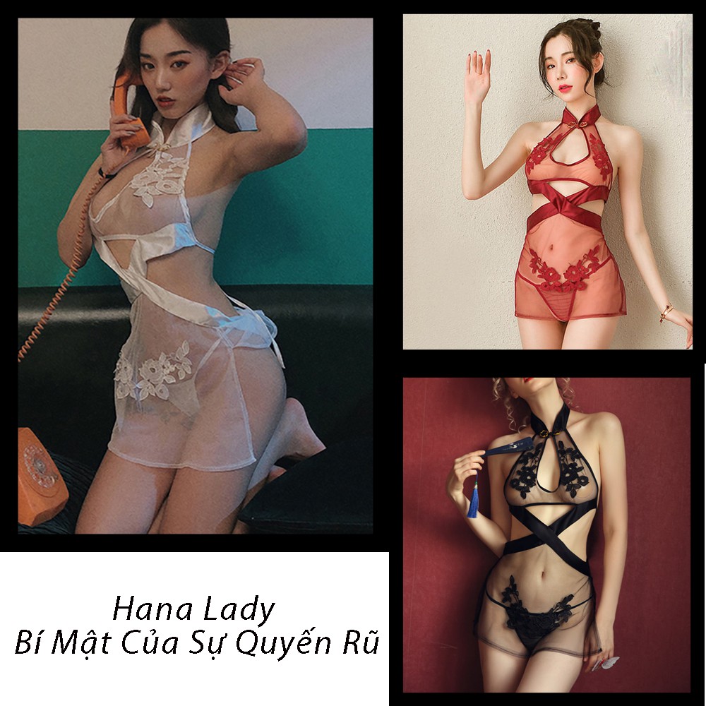 [Mã WASTUP giảm 10% tối đa 30K đơn 99K] Váy ngủ sexy xuyên thấu siêu mỏng kèm quần lọt khe VN290