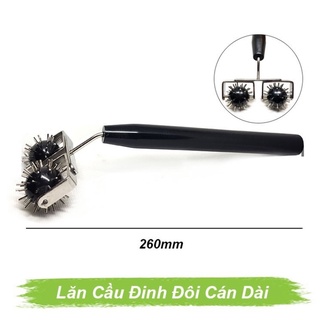 Thanh lăn cầu gai đinh đôi cán dài diện chẩn