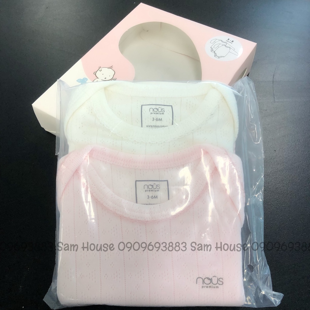 Nous 2022 - Sét Bodysuit dài tay cho bé trai, bé gái vải Premium