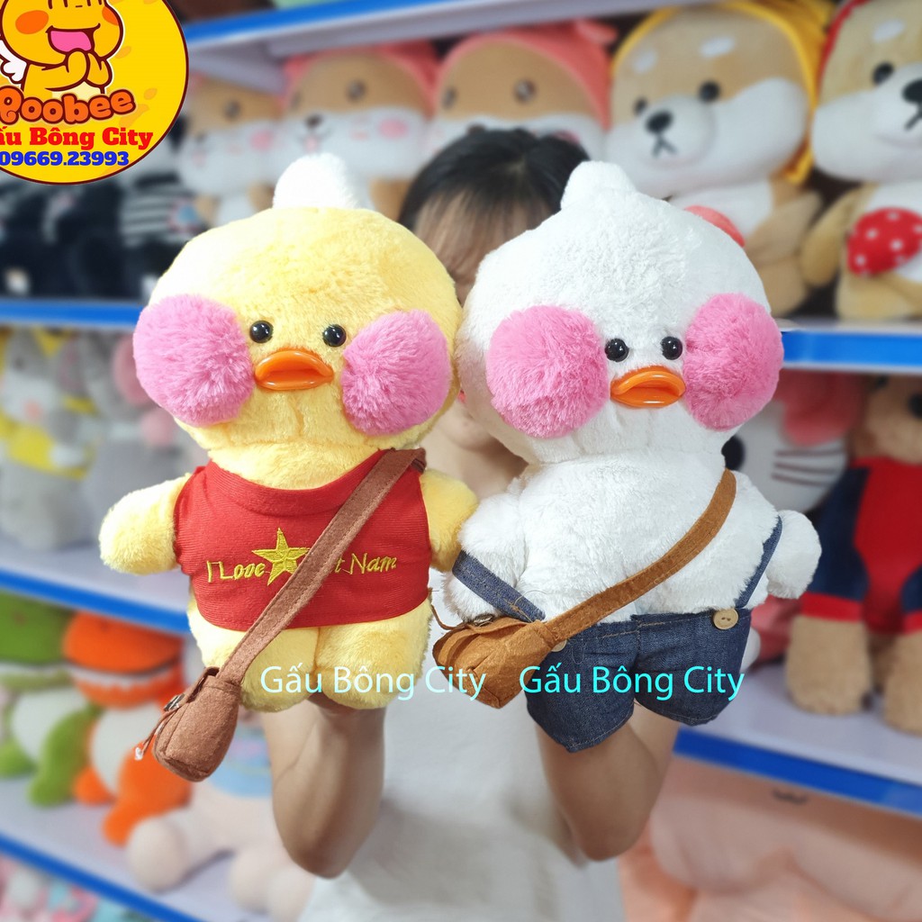 VỊT BÔNG - GẤU BÔNG LALAFANFAN size 30cm