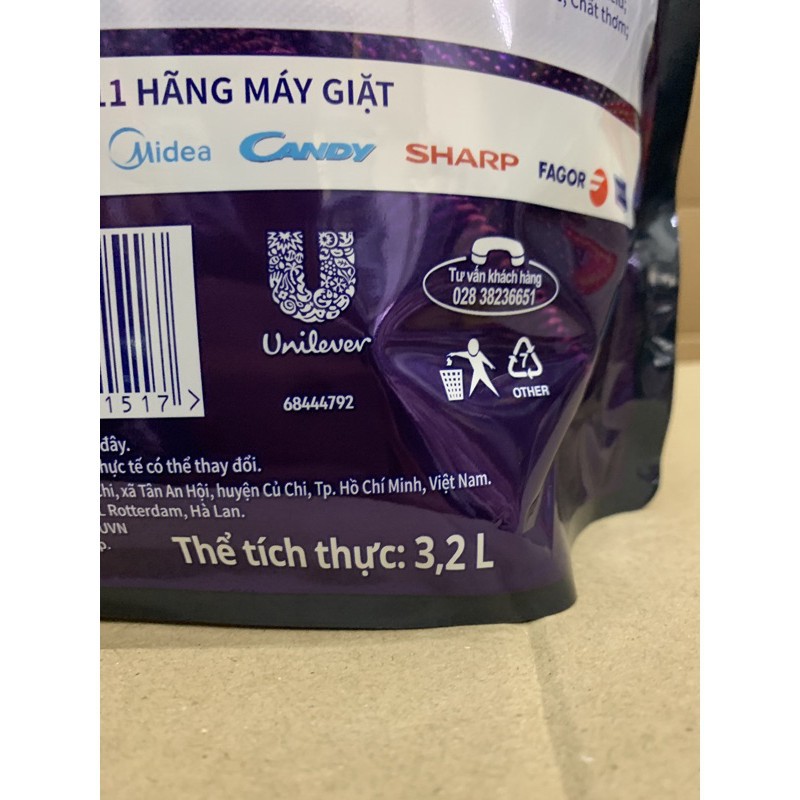 Xả Vải Comfort Hương Nước Hoa BELLA 3,2L(mầu tím)